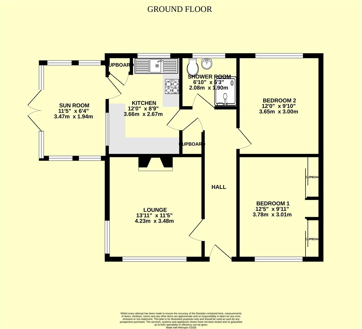 100, King Cuthred Close, Chard floorplan