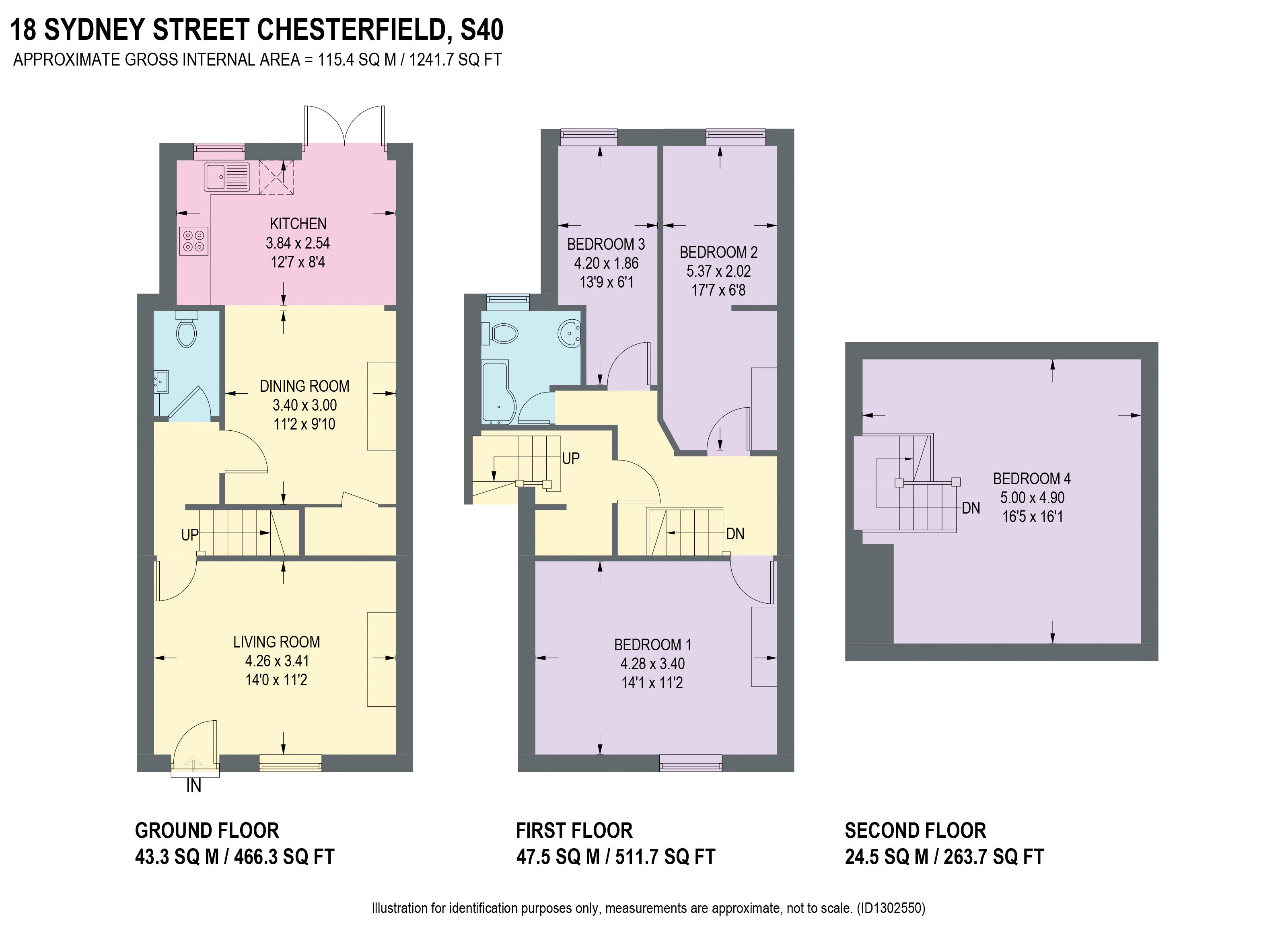 18, Sydney Street, Chesterfield floorplan