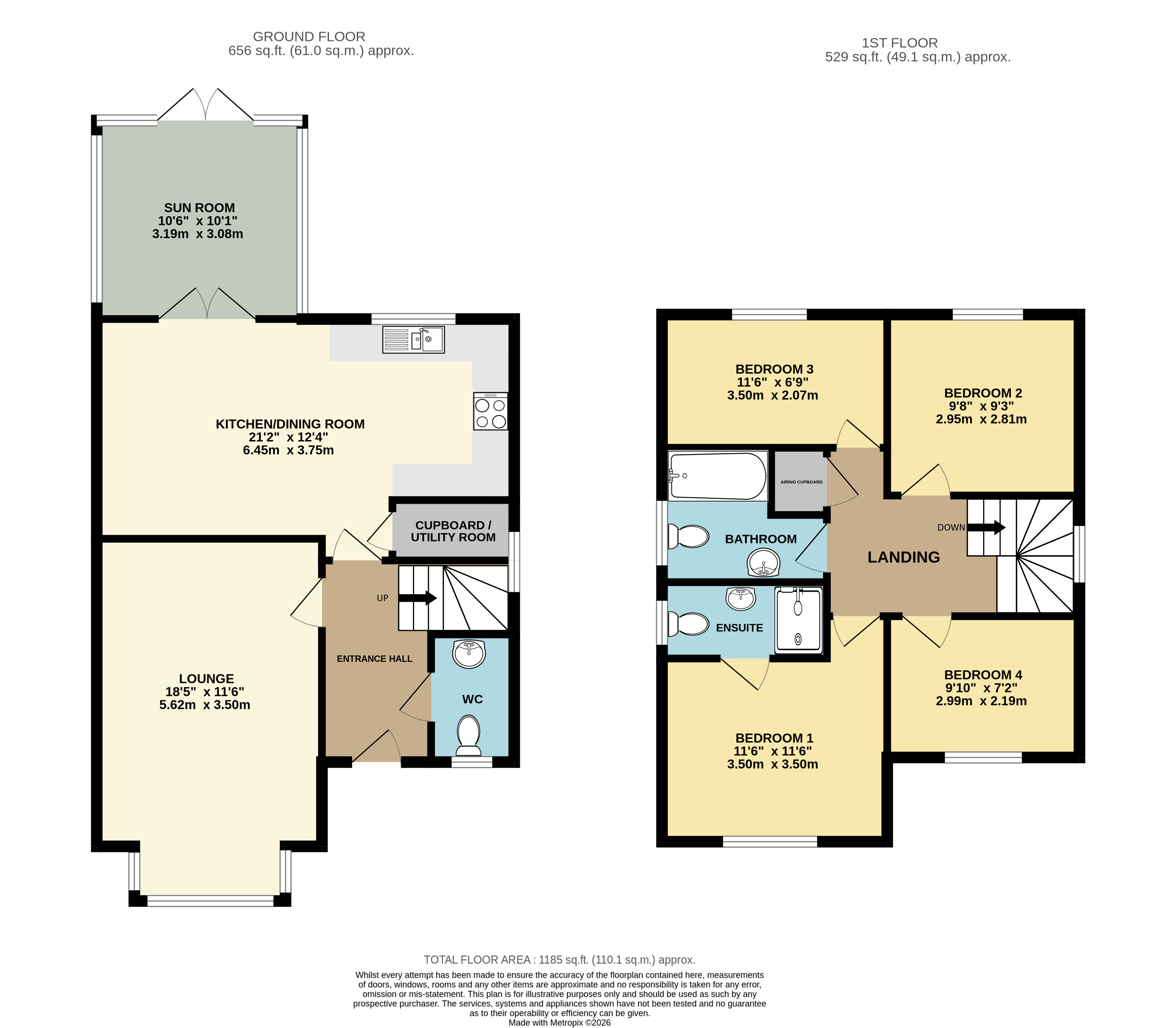 56, Taylor Crescent, Bideford floorplan