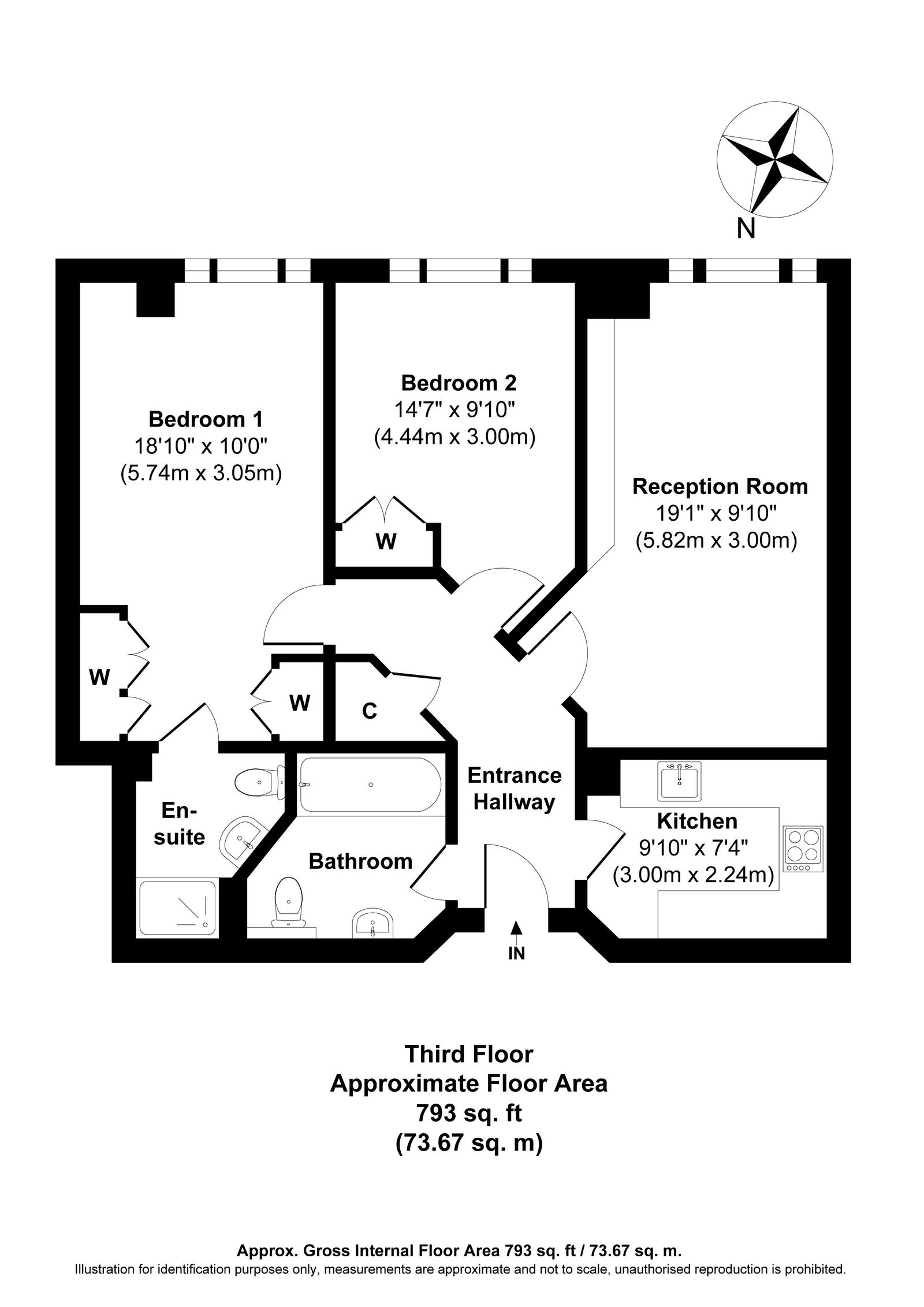 Royal Tower Lodge, 40,Flat 38, Cartwright Street, London floorplan