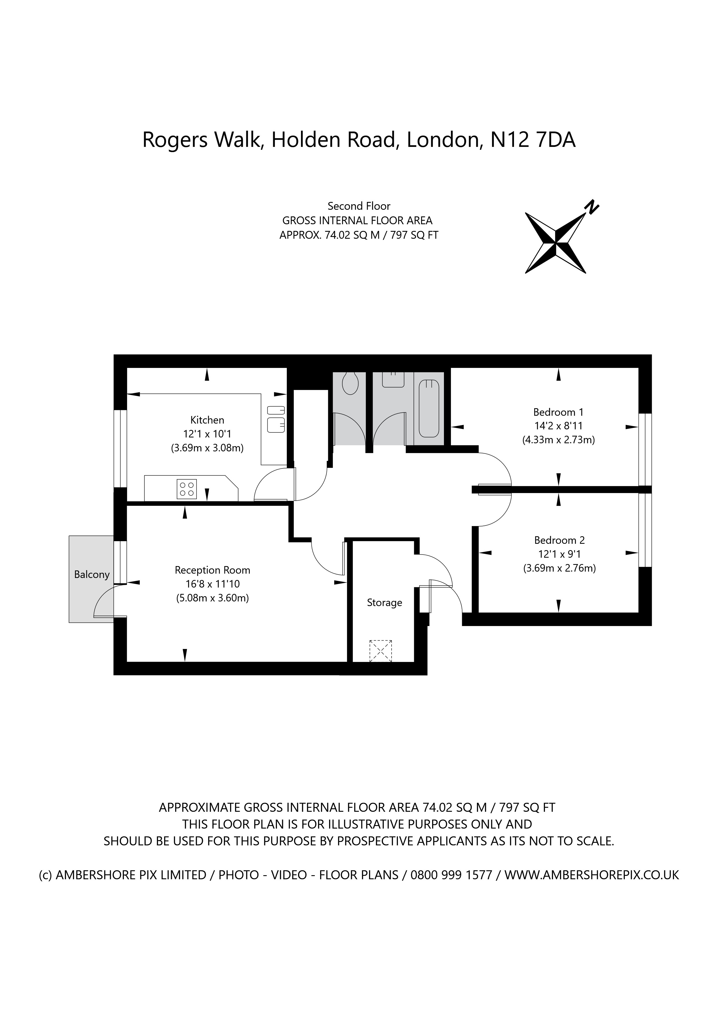 Rogers Walk, Woodside Park floorplan