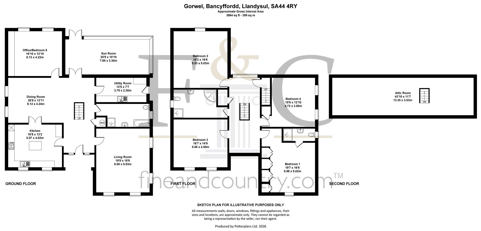 Gorwel, Llandysul floorplan