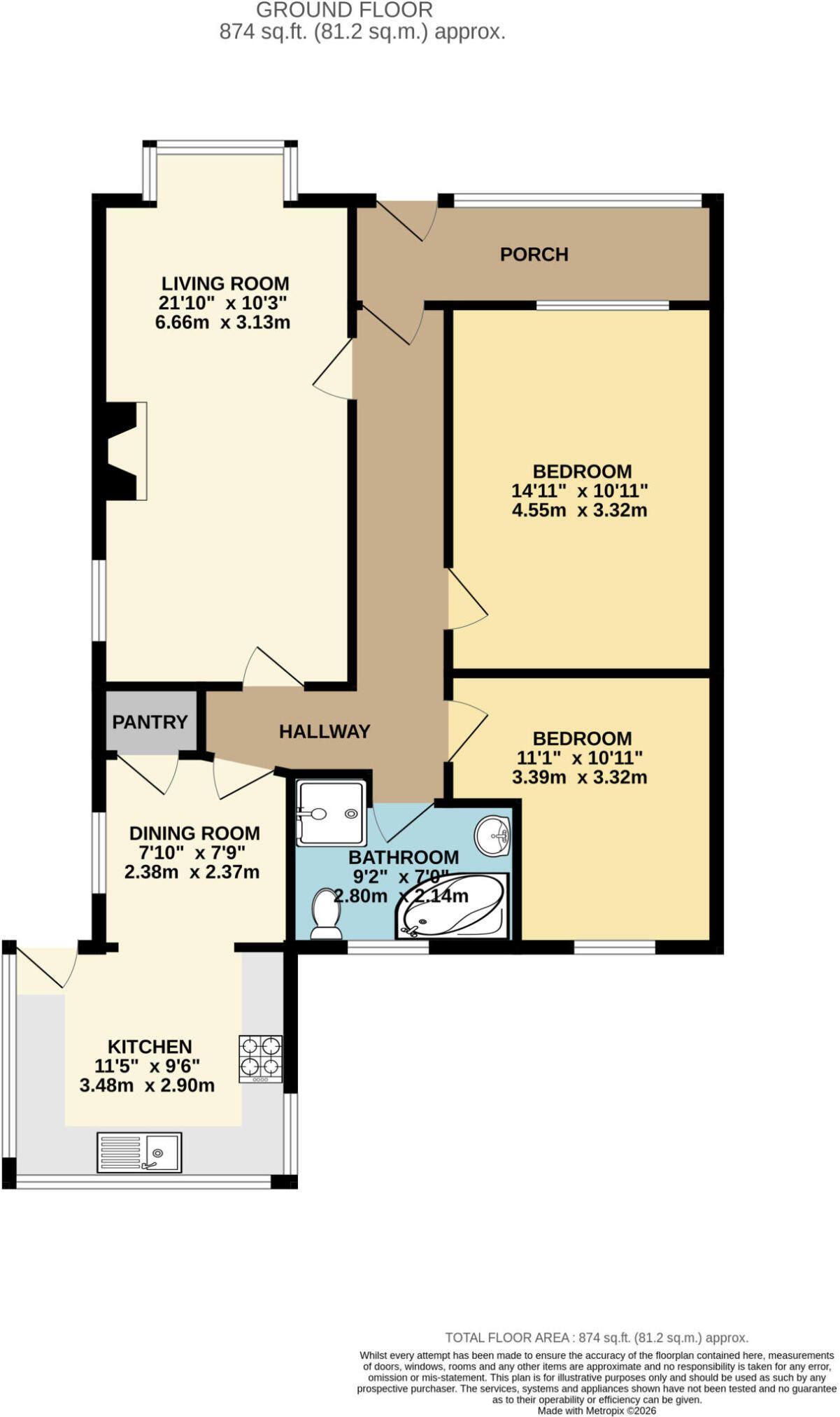 45, Marldon Road, Torquay floorplan