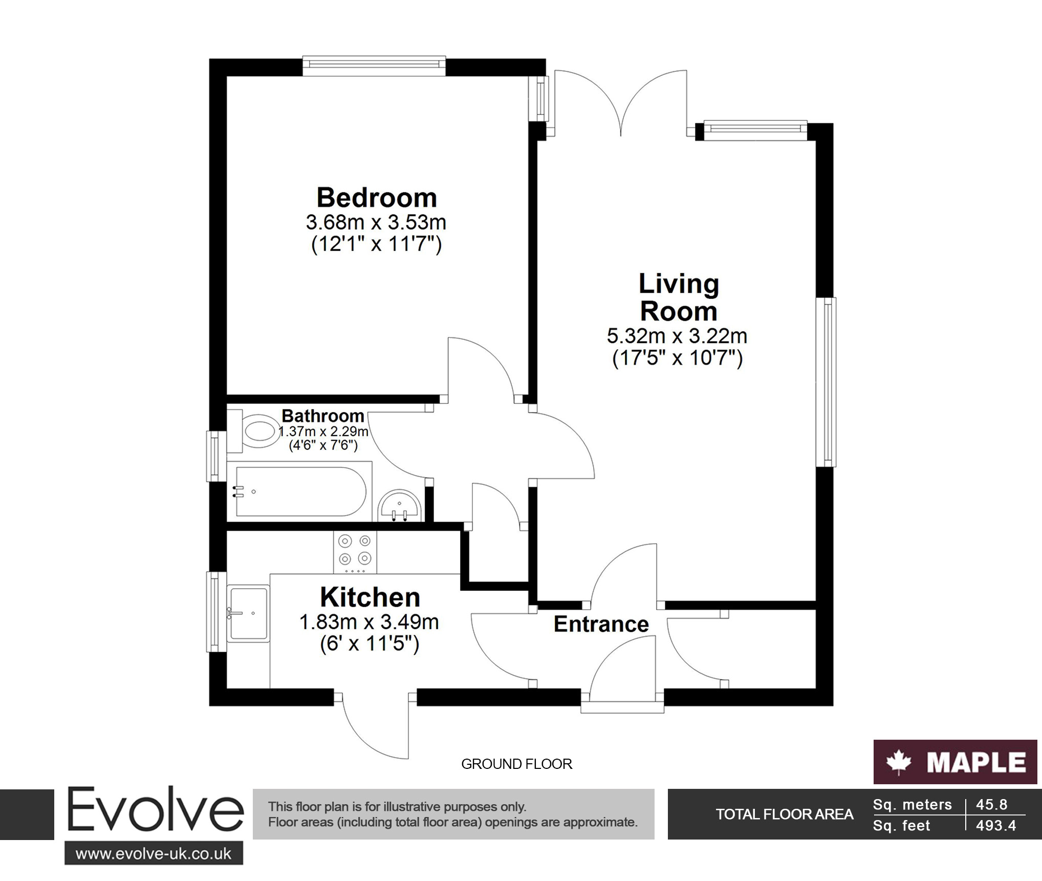 3 Woodlands Court, Woodlands Road, Harrow floorplan