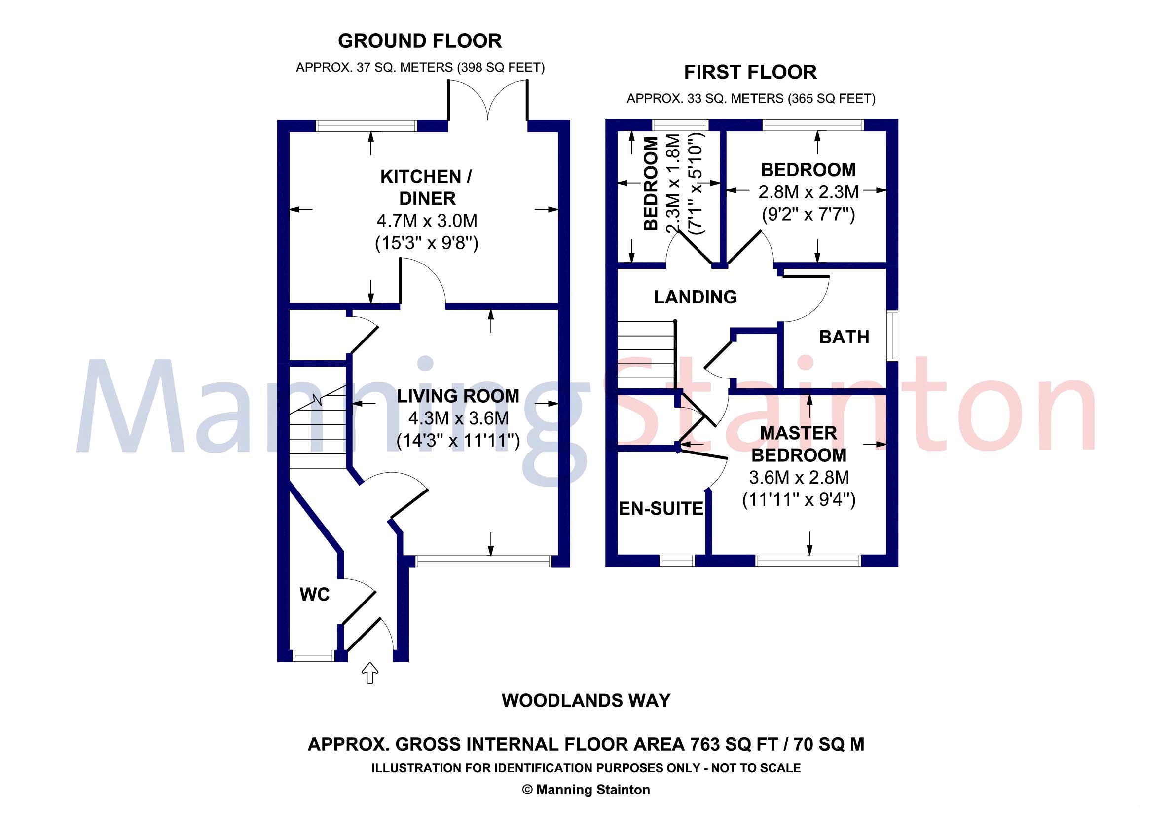57, Woodlands Way, Leeds floorplan