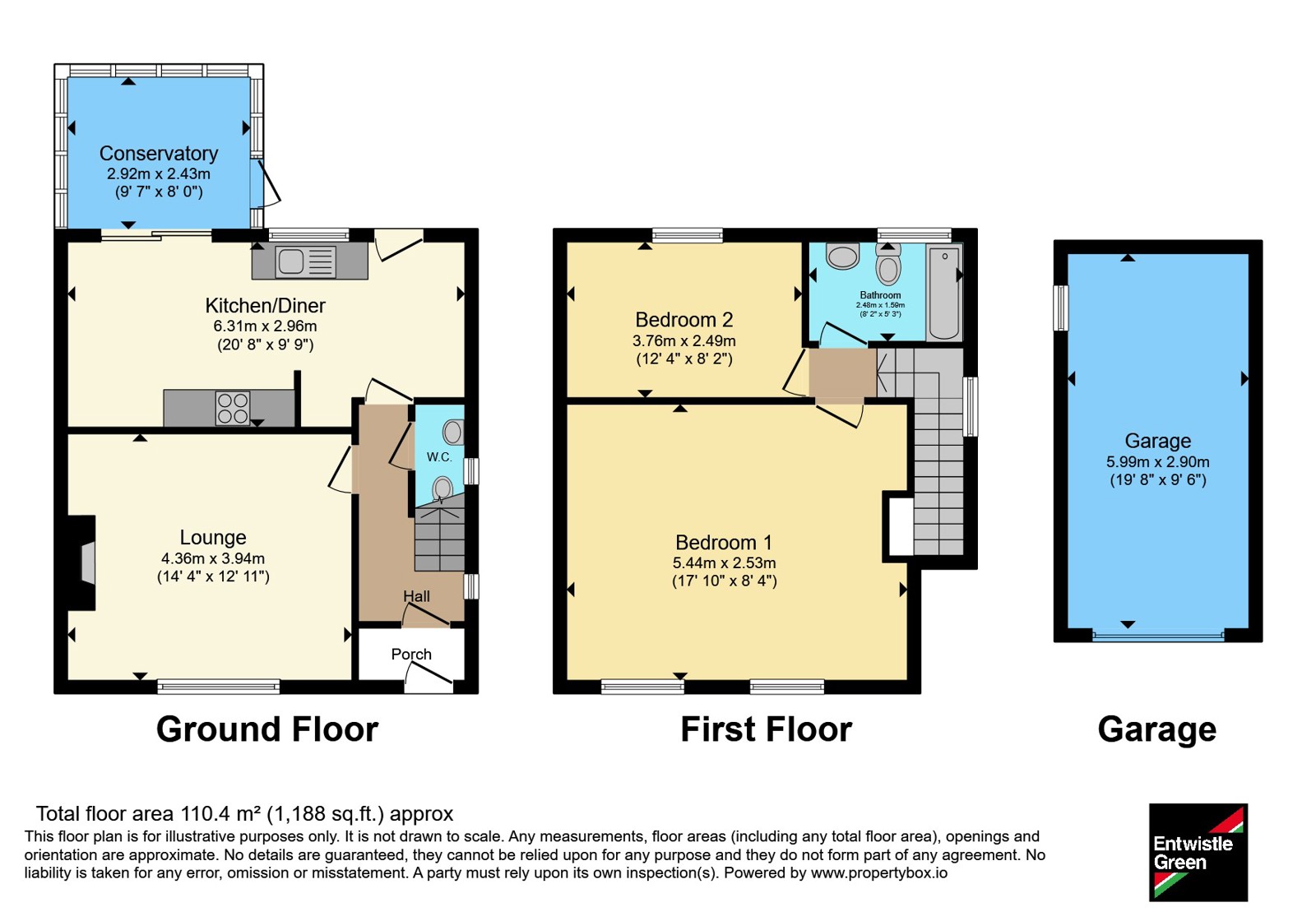 11, Bleasdale Avenue, Lancashire floorplan