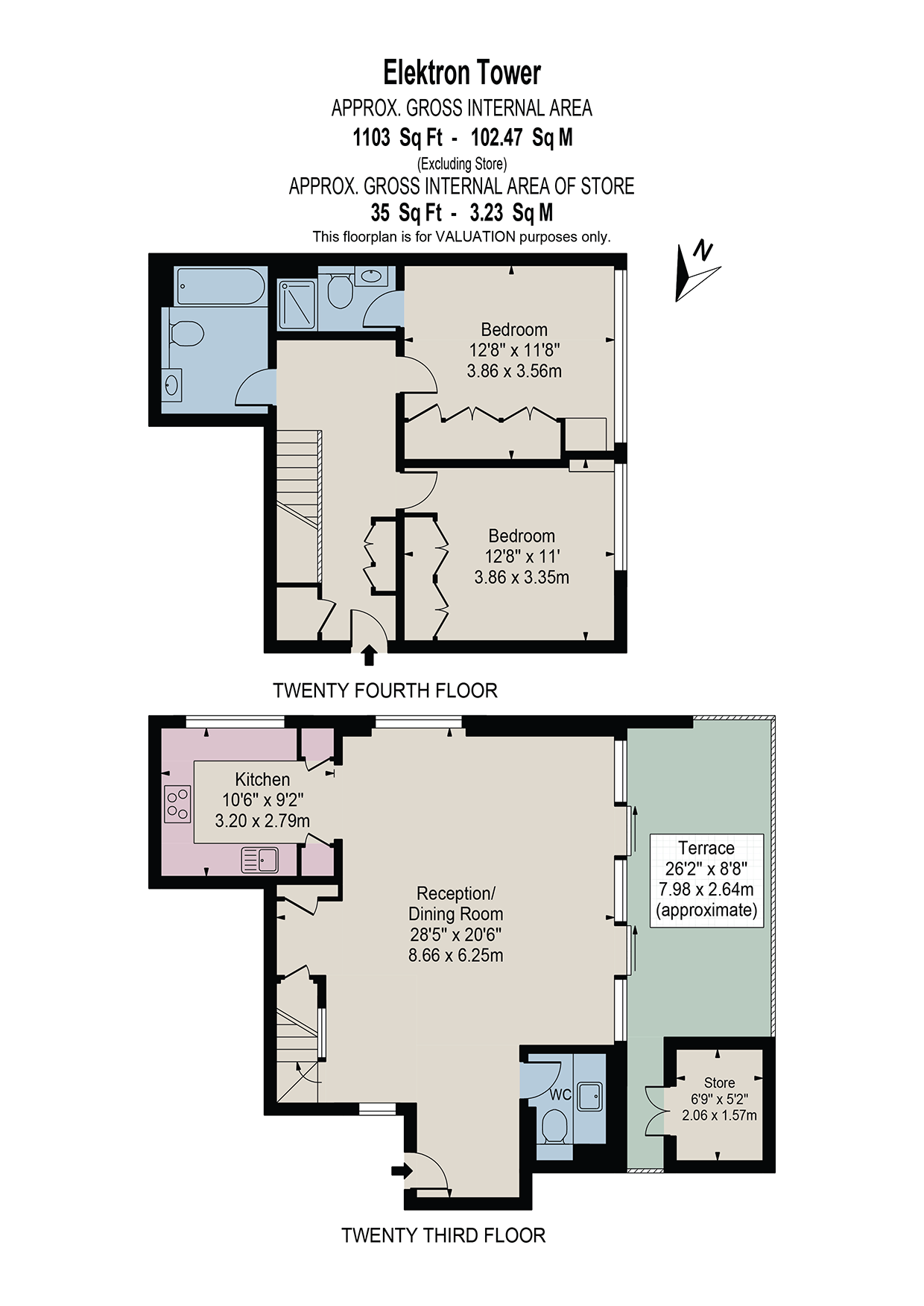 Flat 149, Elektron Tower, 12, Blackwall Way, London floorplan
