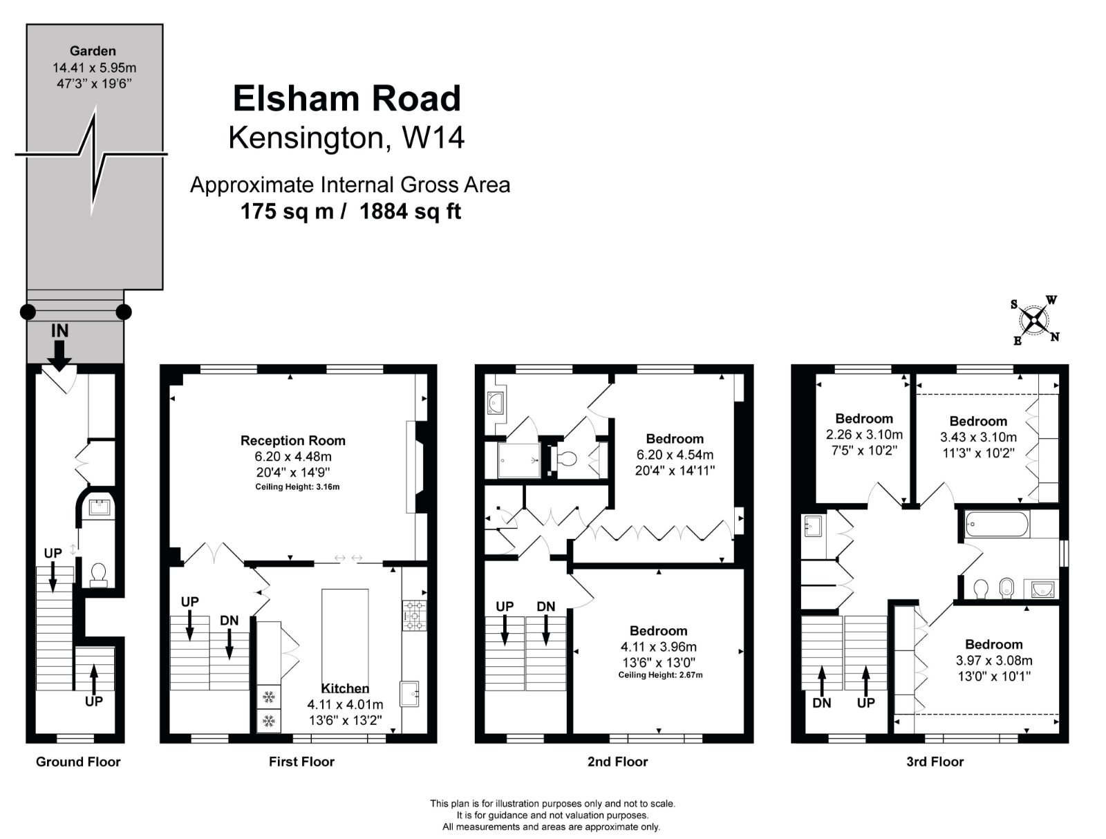 10a, Elsham Road, London floorplan