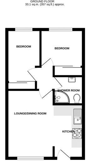 22 Galmpton Holiday Bungalows, Greenway Road, Brixham floorplan