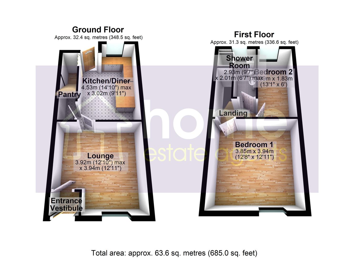 202, King Street, Dukinfield floorplan