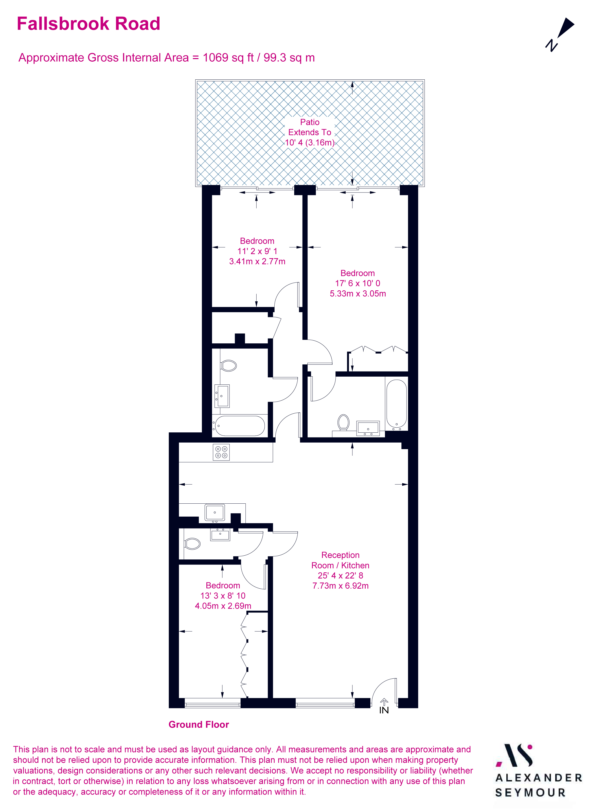 Flat 1, 159, Fallsbrook Road, Furzedown floorplan