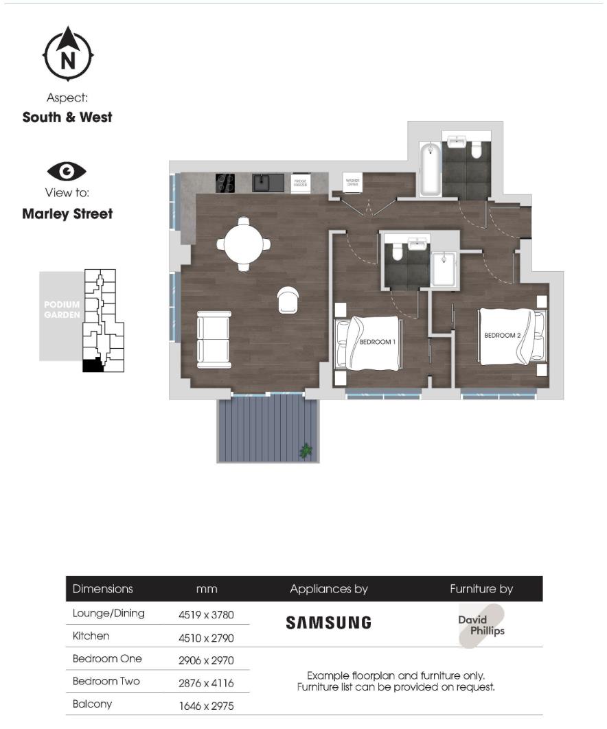 Solar, 3 Marley Street London, Wembley Park floorplan