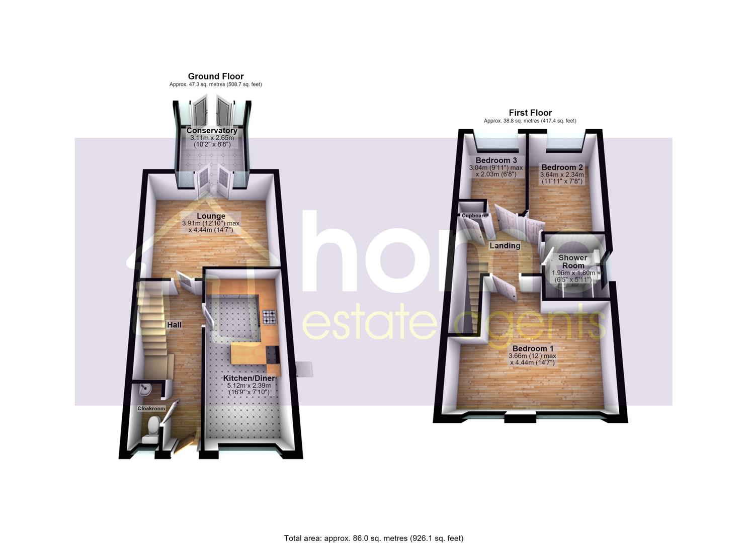 17, Copper Beech Drive, Stalybridge floorplan