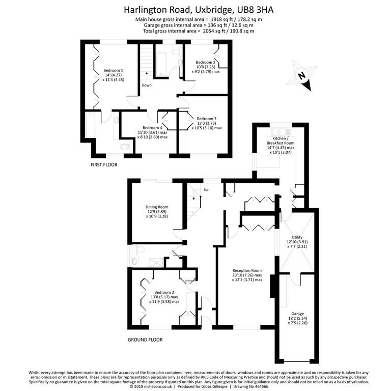 172, Harlington Road, Uxbridge floorplan