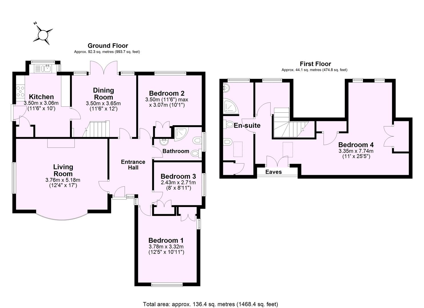 1, Greenside Close, York floorplan