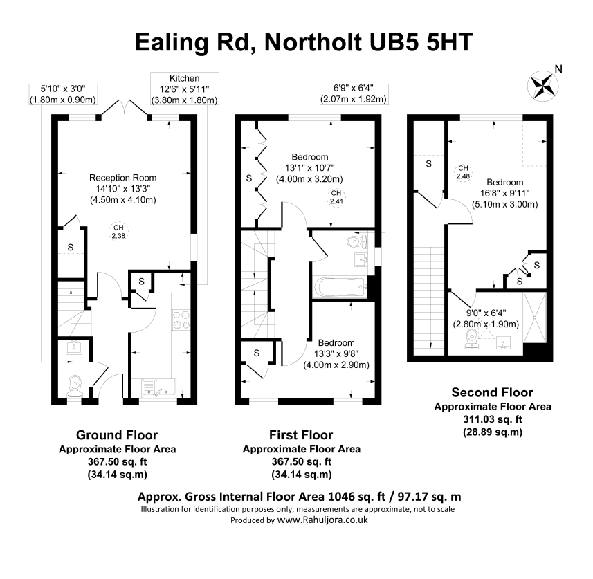 12, Ealing Road, Northolt floorplan