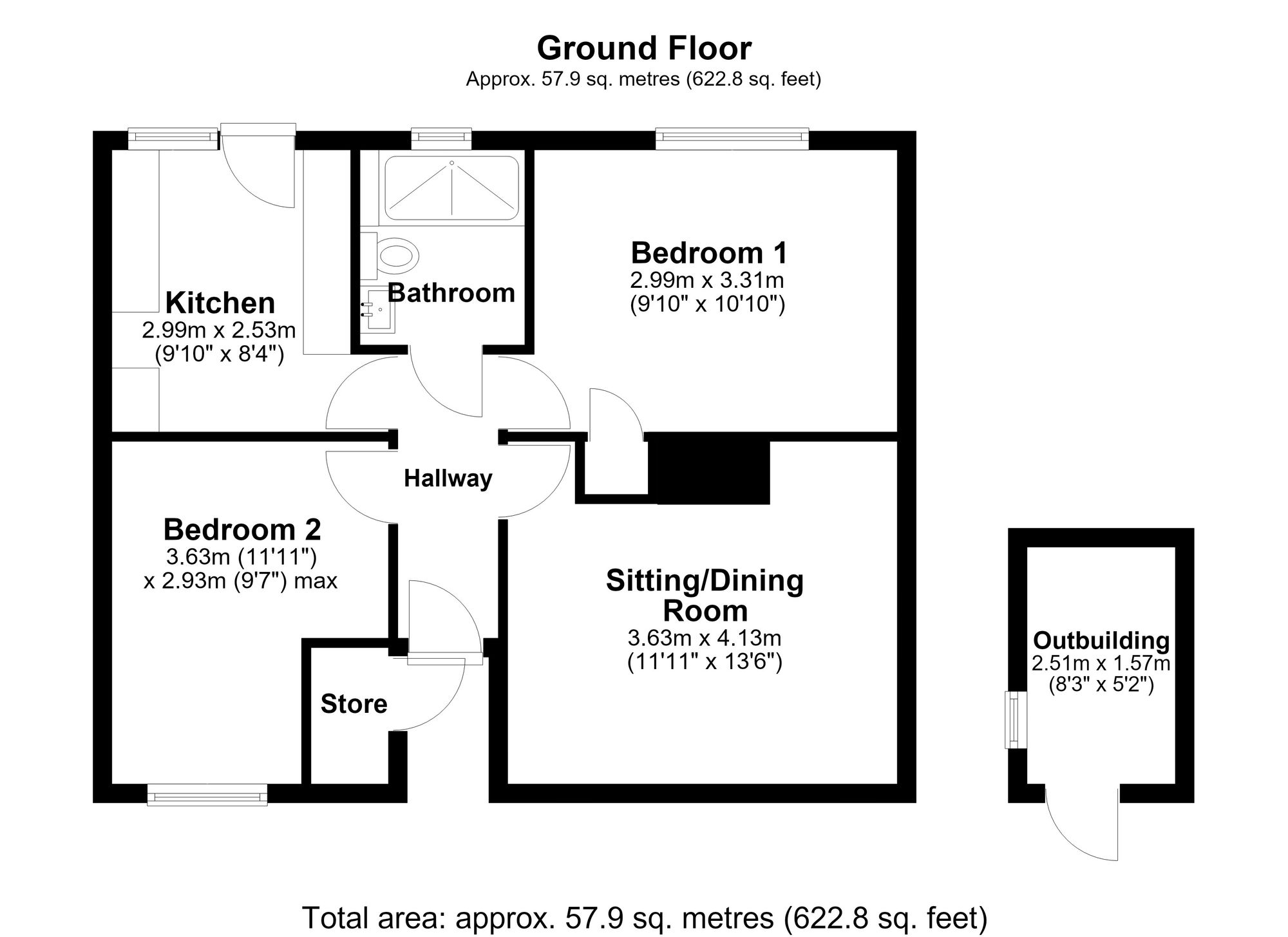 25 Pound Piece, Swindon floorplan