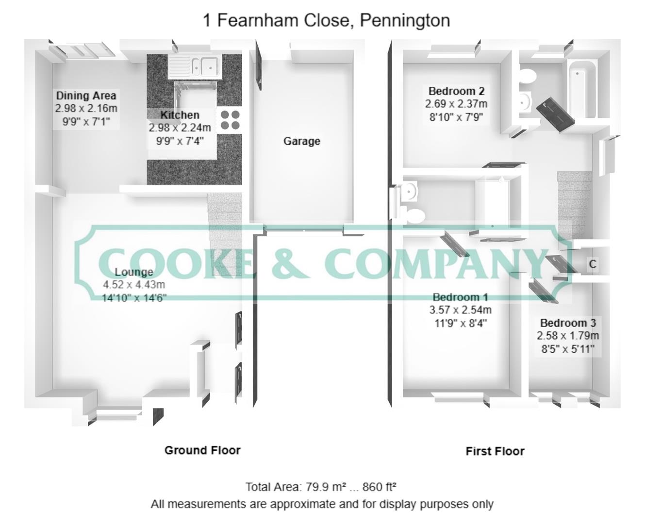 1, Fearnham Close, Leigh floorplan