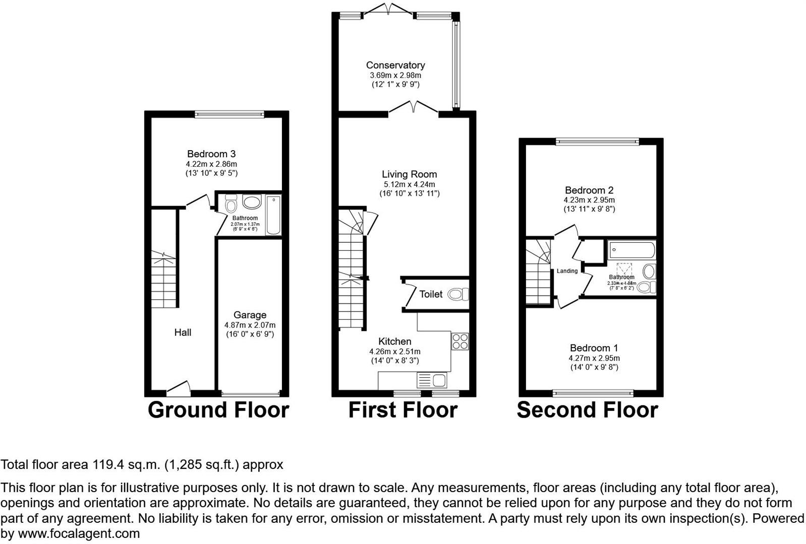 9, Marine Parade, Seaford floorplan