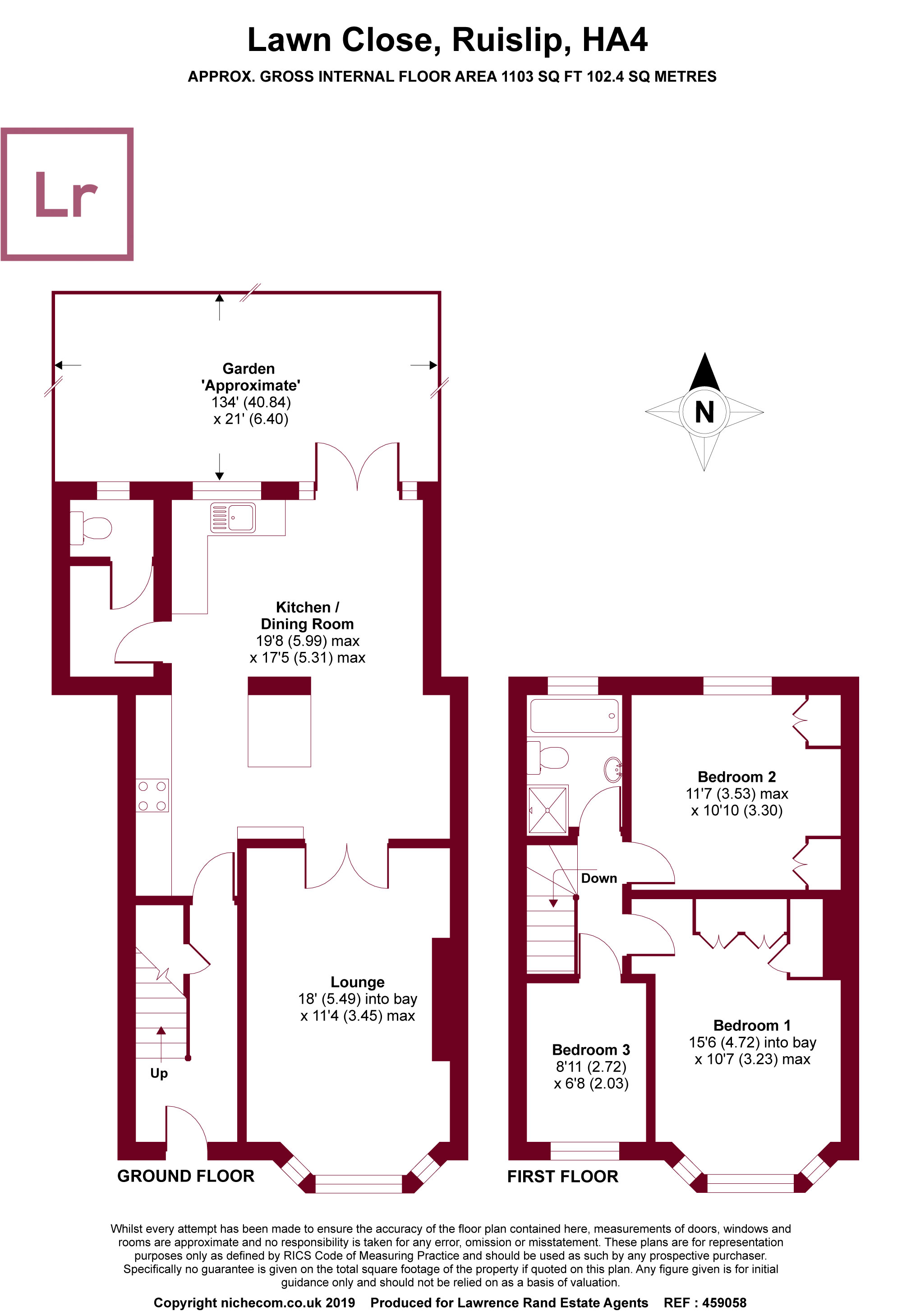 3 Bedrooms Semi-detached house for sale in Lawn Close, Ruislip, Middx HA4