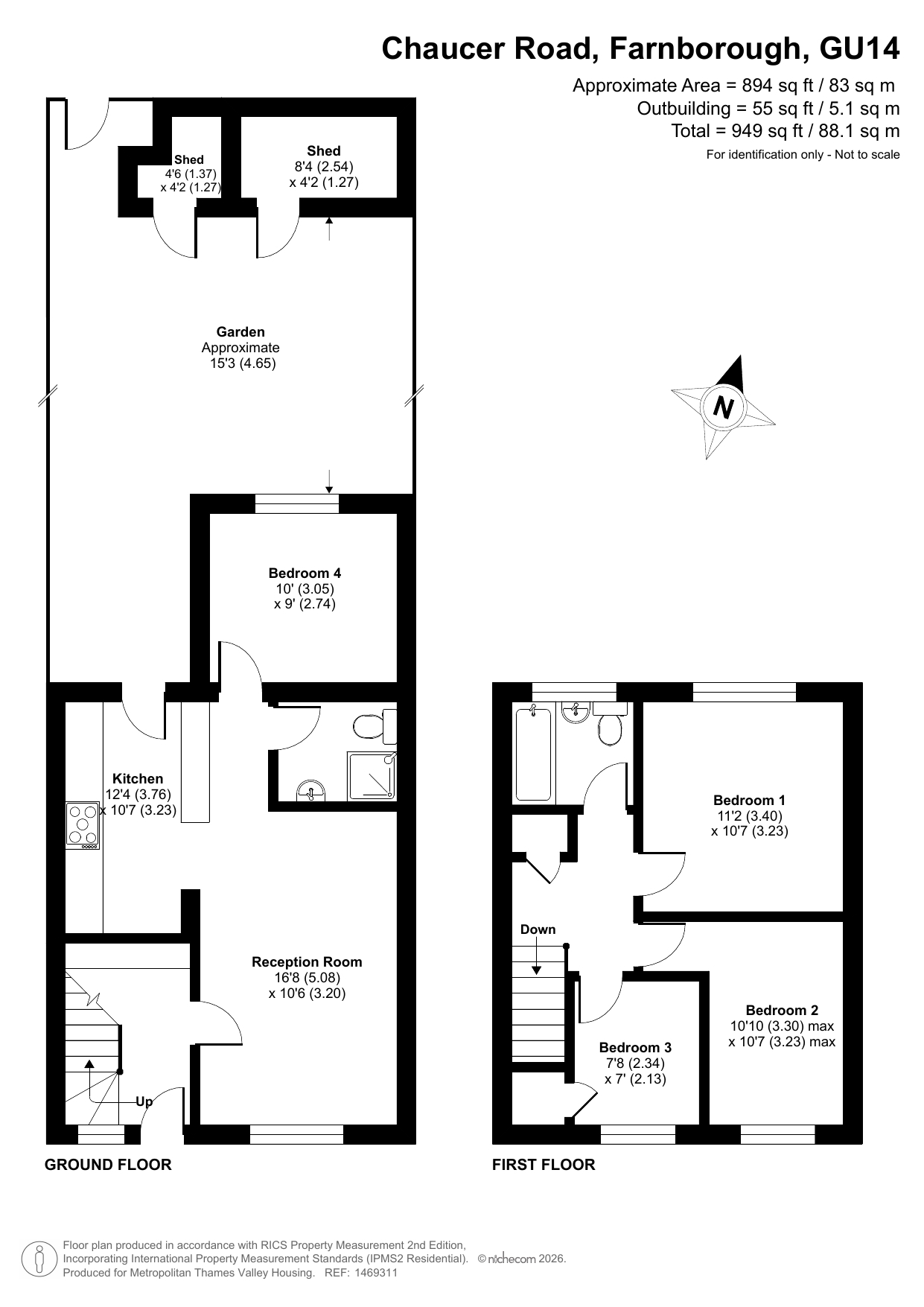 Chaucer Road, Farnborough floorplan