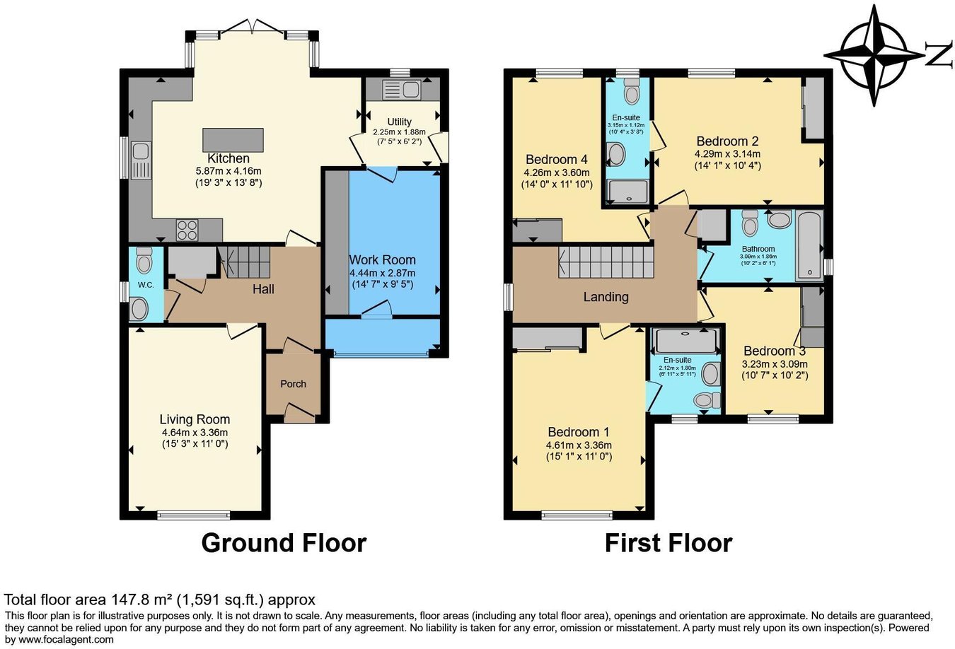 8, Blanchard Close, Driffield floorplan
