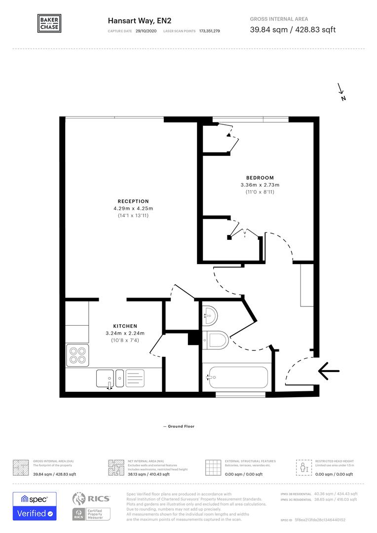 14, Hansart Way, Enfield floorplan