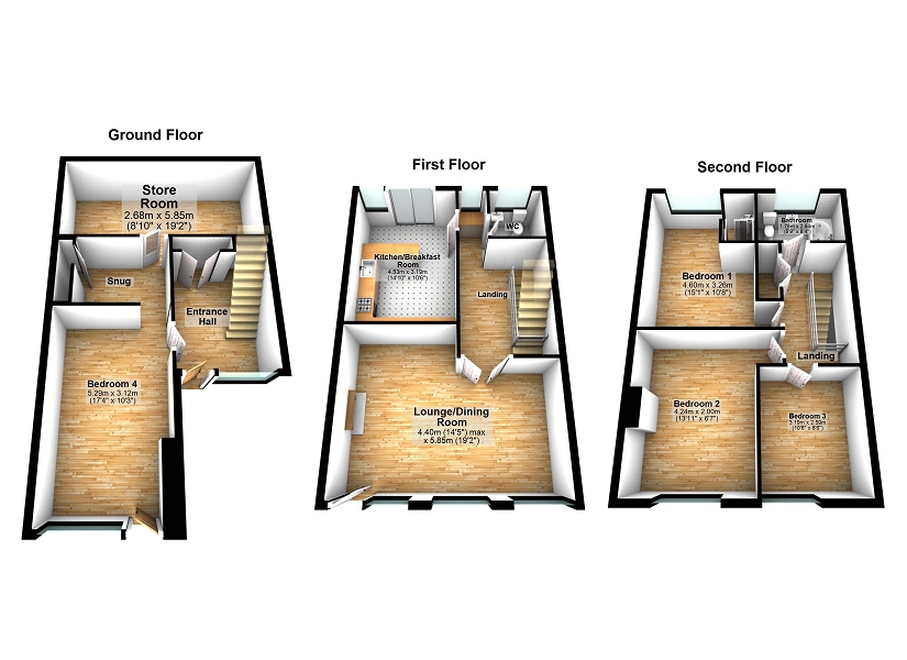 Lilliput Lane, Swansea floorplan