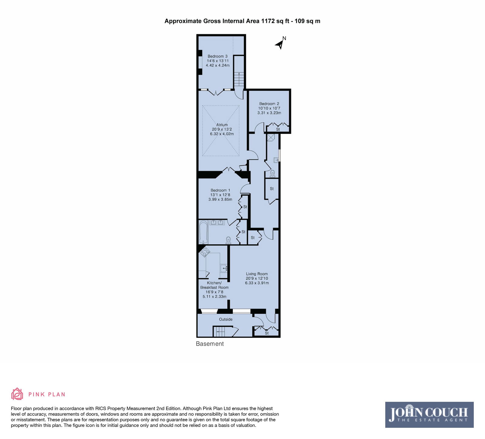 The Haven,Flat 4 B, Hesketh Crescent, Torquay floorplan
