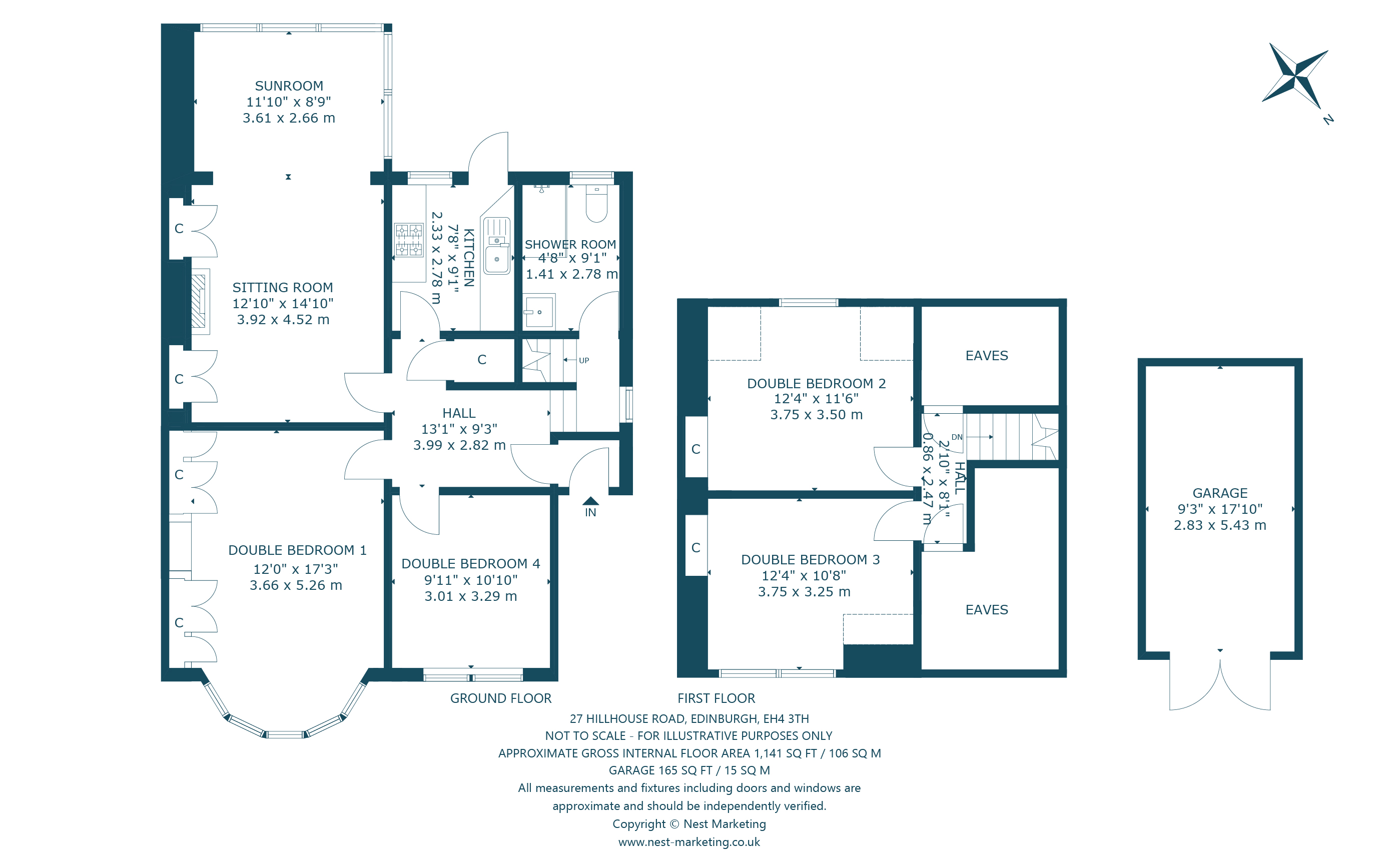 27, Hillhouse Road, Edinburgh floorplan