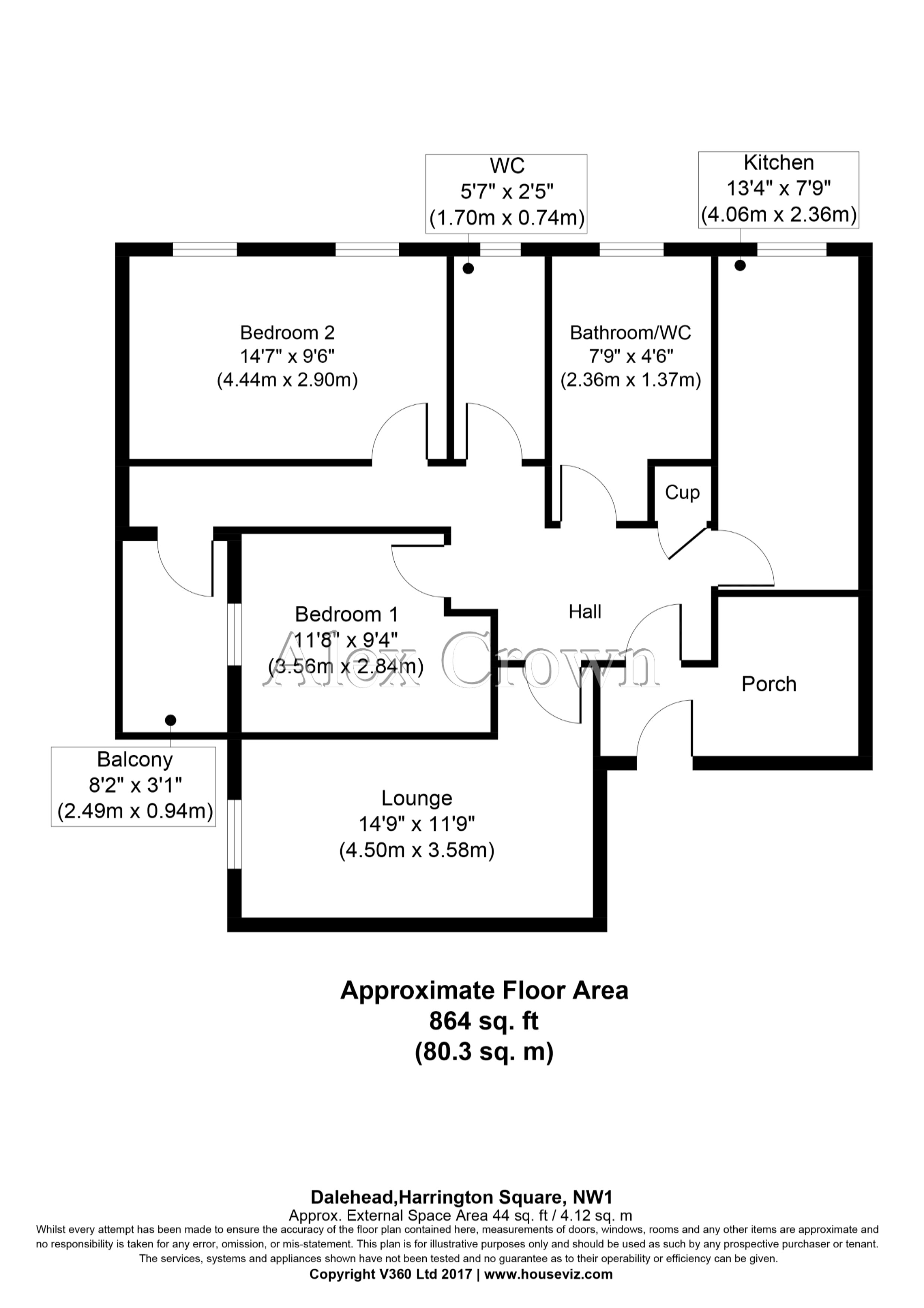 2 Bedrooms Flat for sale in Harrington Square, London NW1