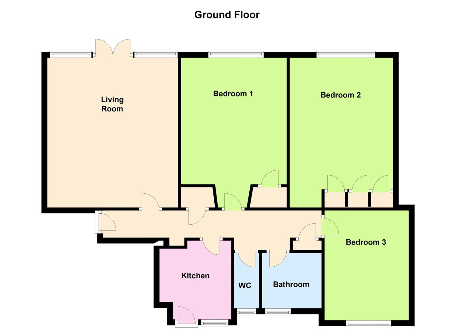 3 Clarence Court, Brighton Road, Worthing floorplan