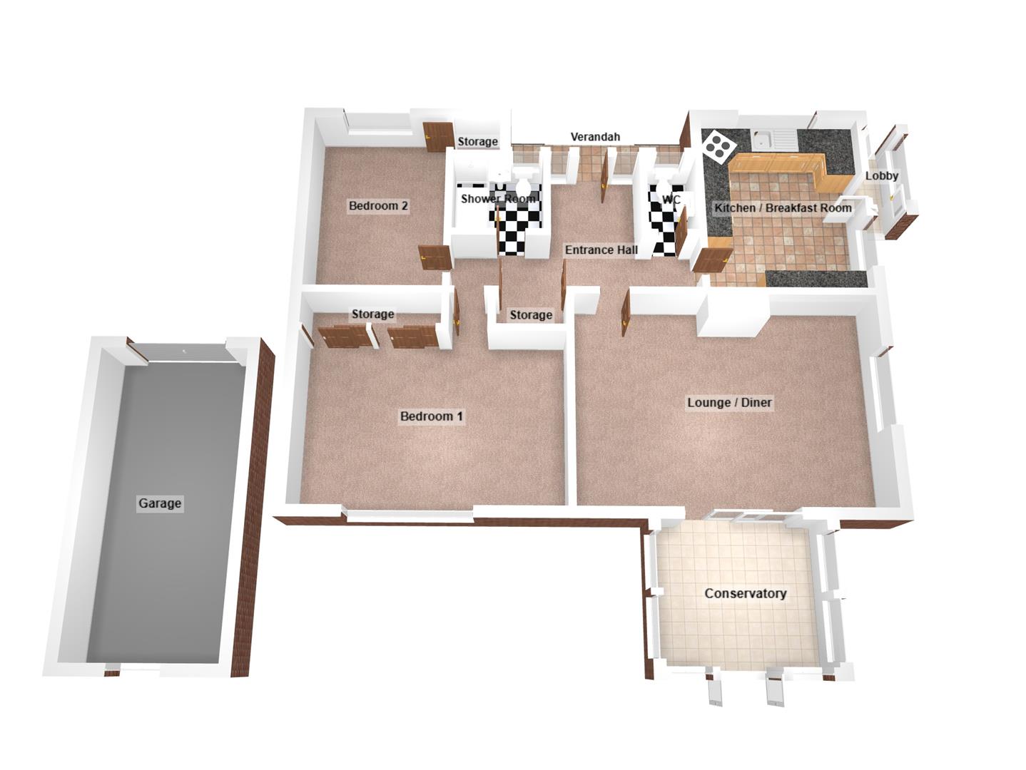 Alrosa, The Hyde, Swanage floorplan