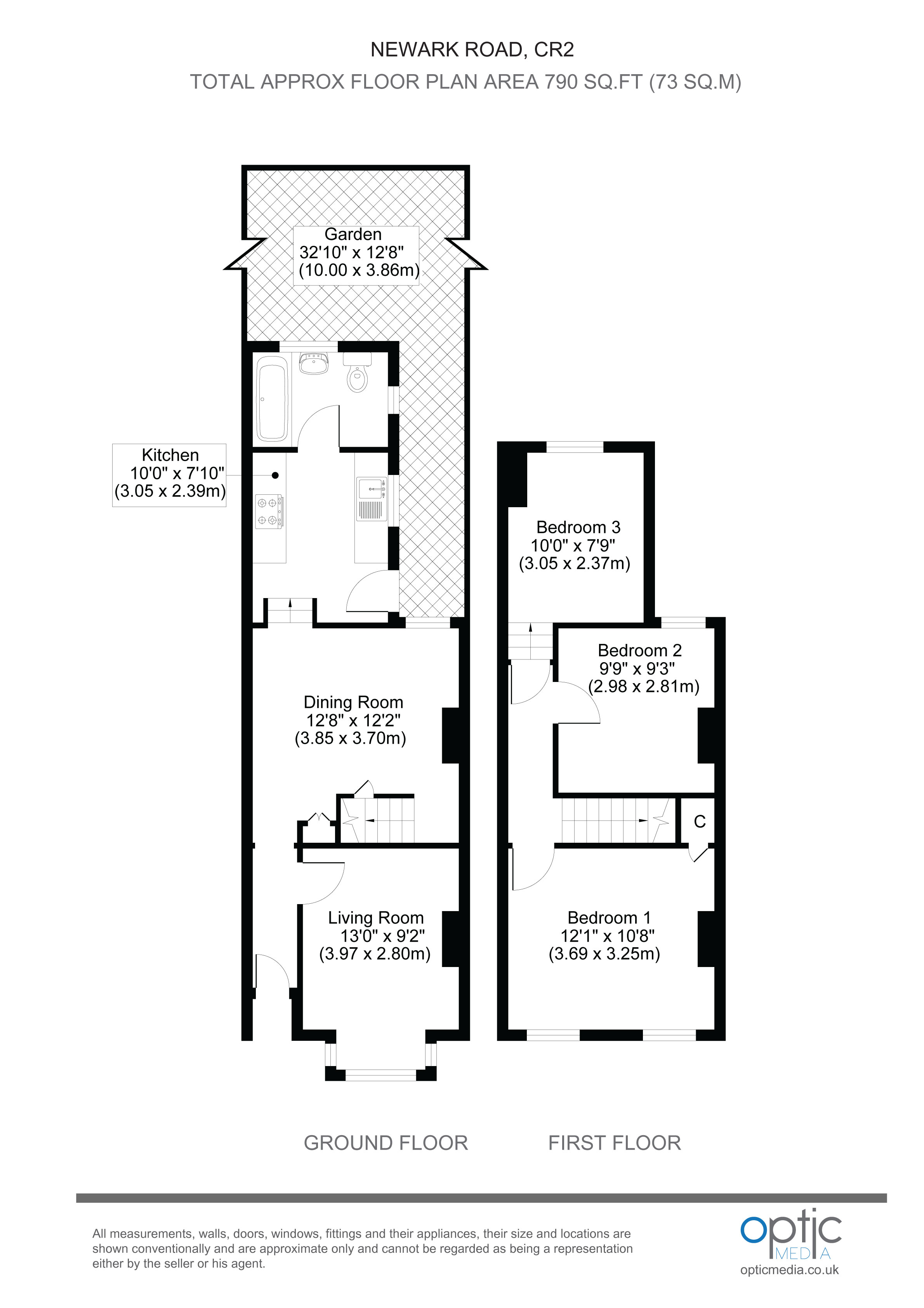 3 Bedrooms End terrace house to rent in Newark Road, South Croydon, Surrey CR2