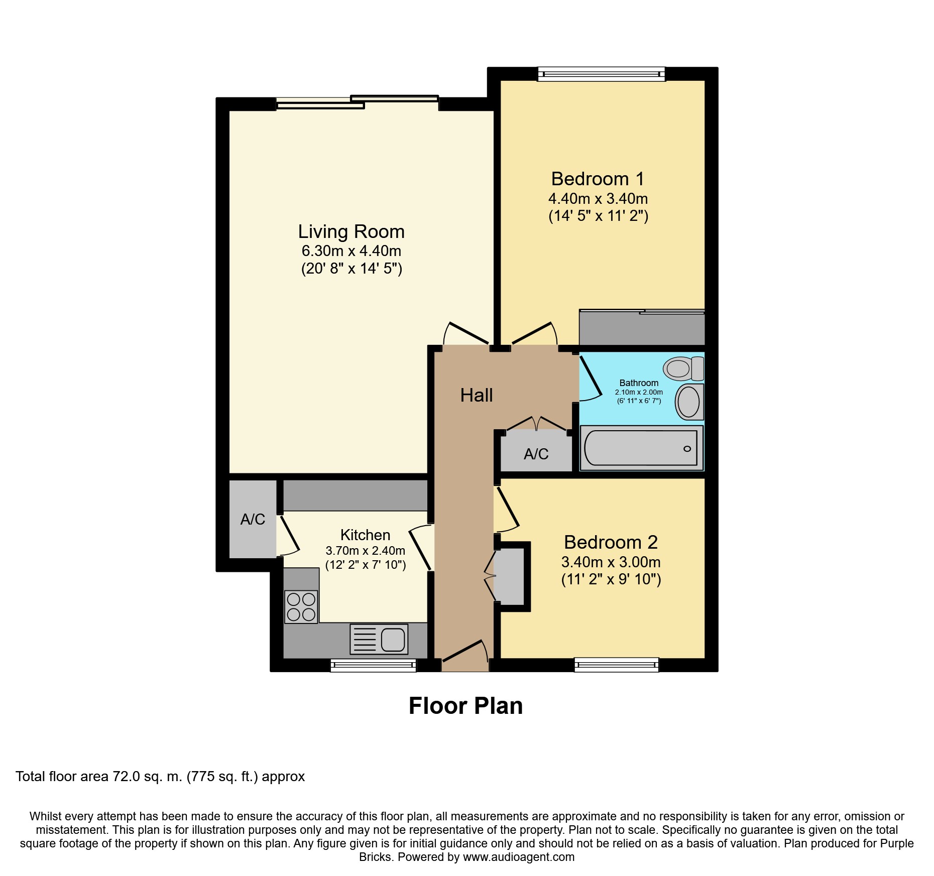 2 Bedrooms Flat for sale in Southcote Road, Reading RG30