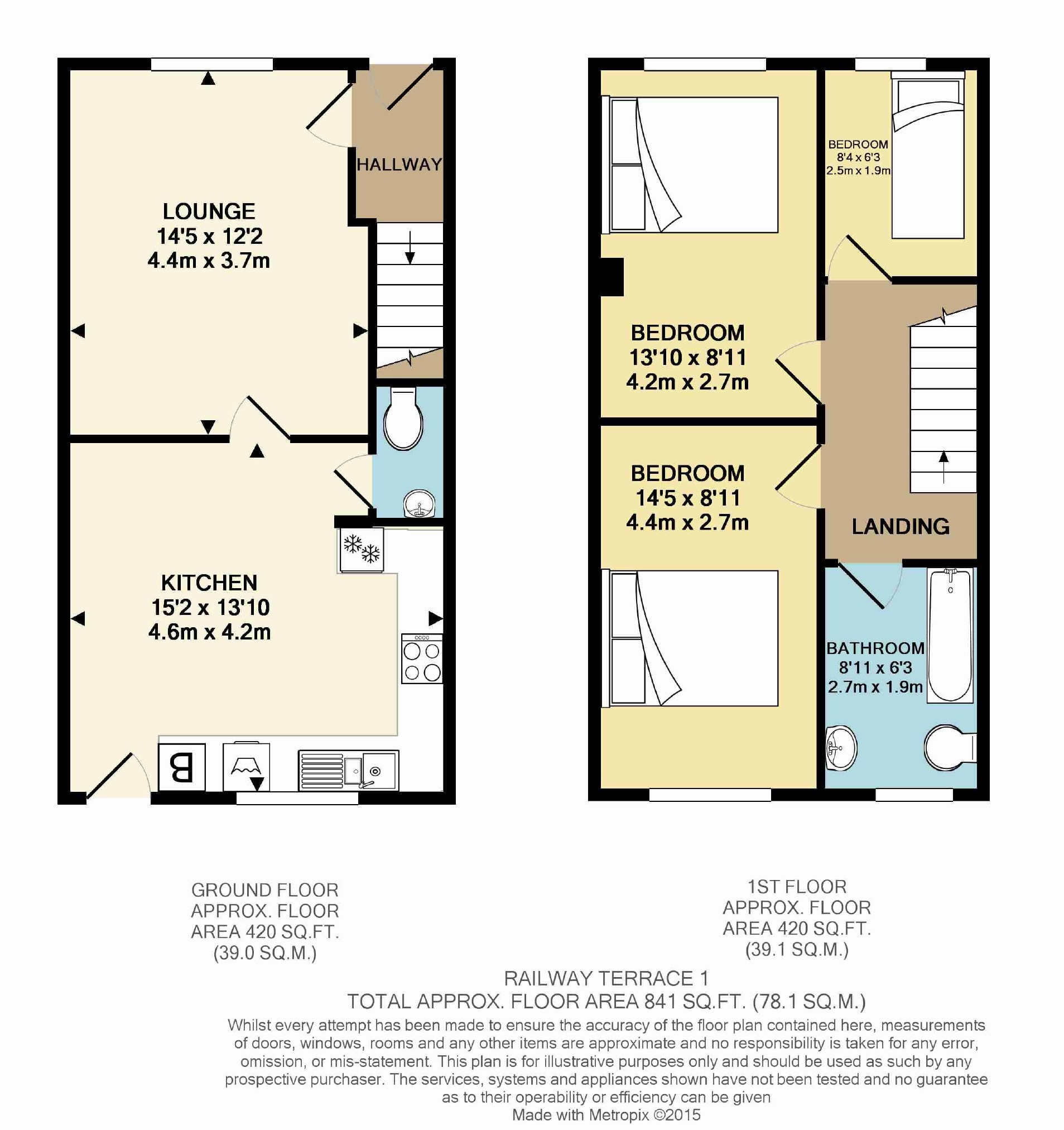 11, Railway Walk, East Riding of Yorkshire floorplan