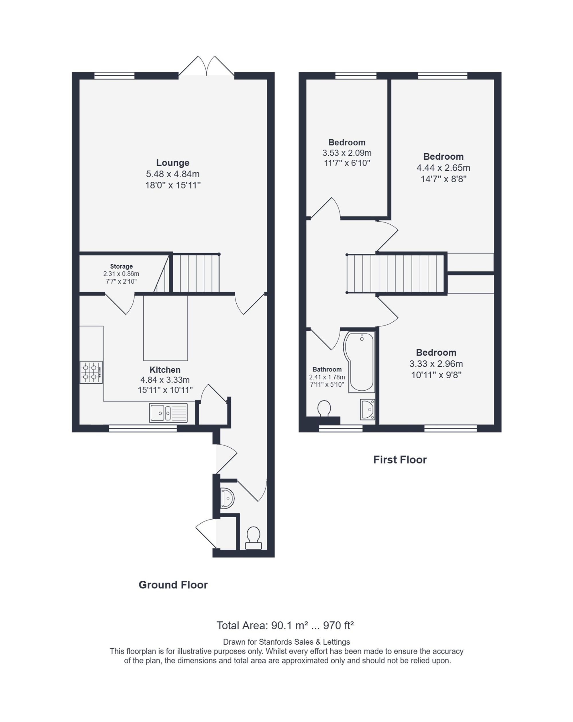 183 Sydenham Hill, London floorplan