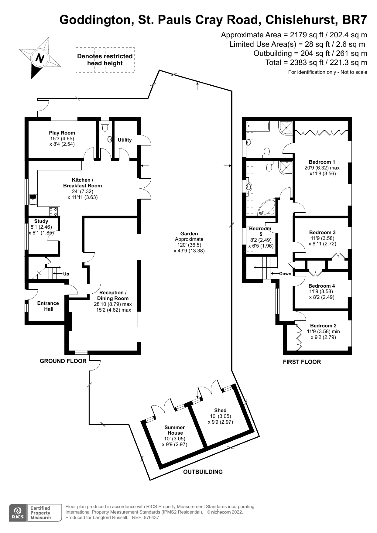 St. Pauls Cray Road, Chislehurst BR7, 5 bedroom detached house for sale