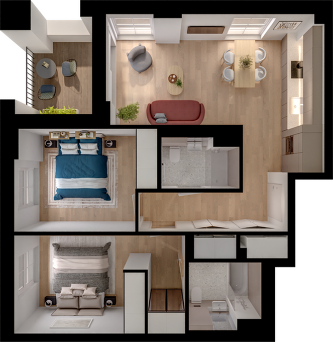 877, Hayes floorplan