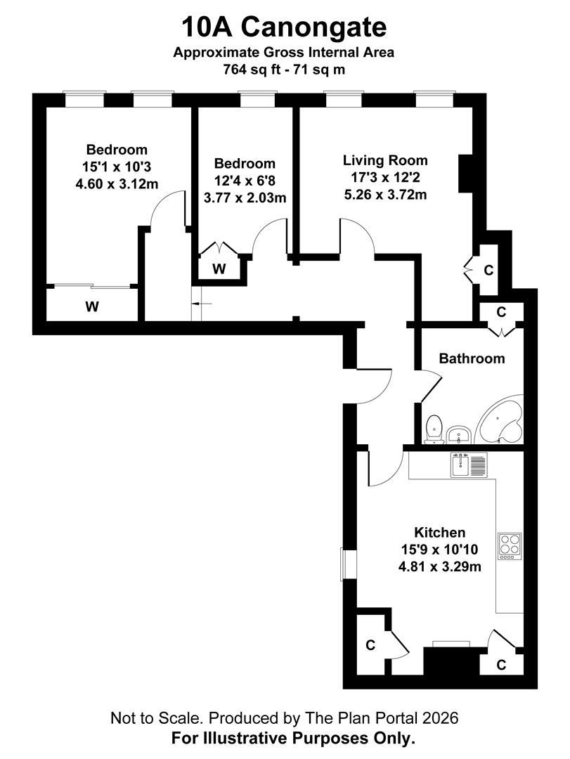 10A, Canongate, Jedburgh floorplan