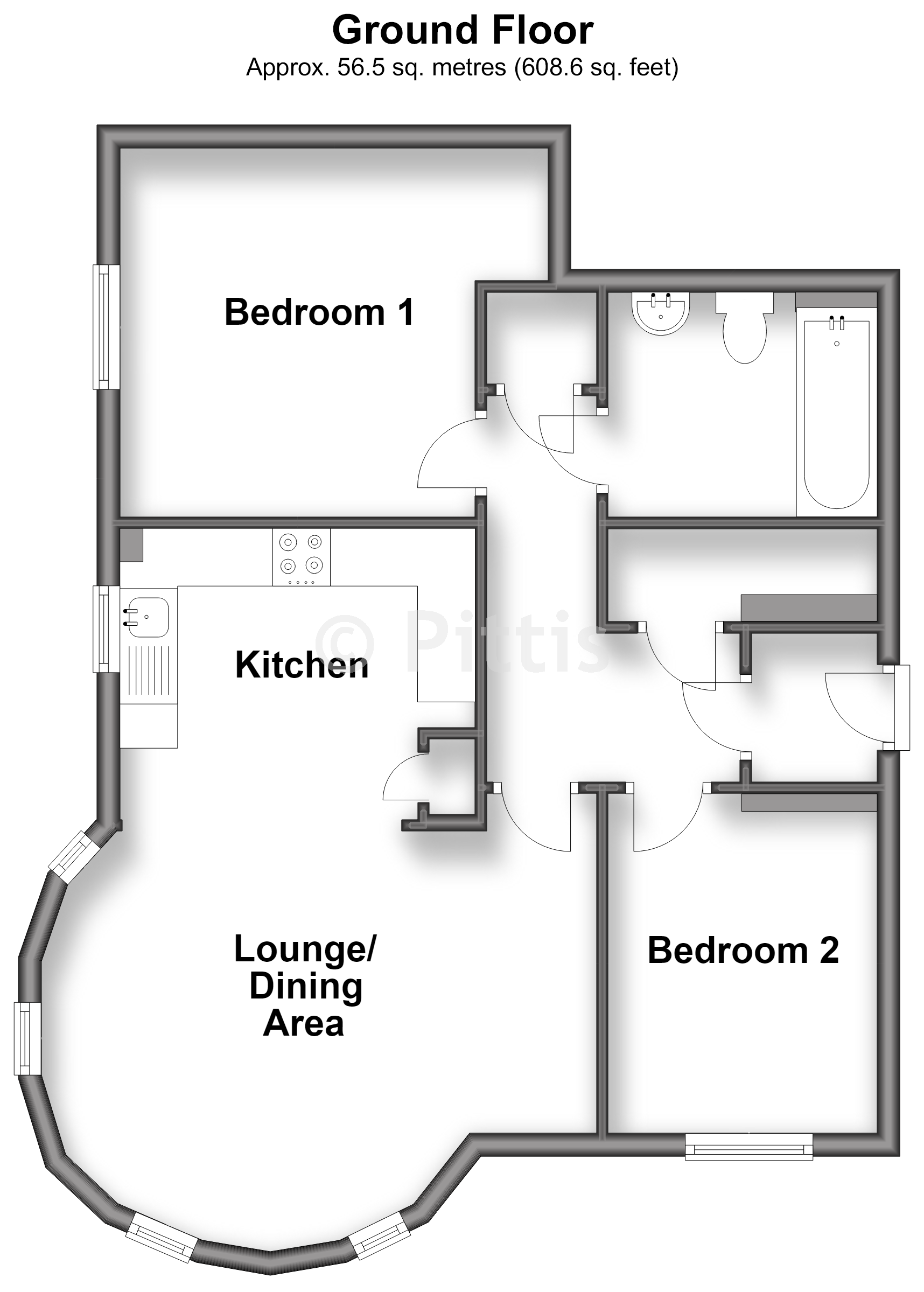 Lupin House, Beauchamp Drive, Newport floorplan