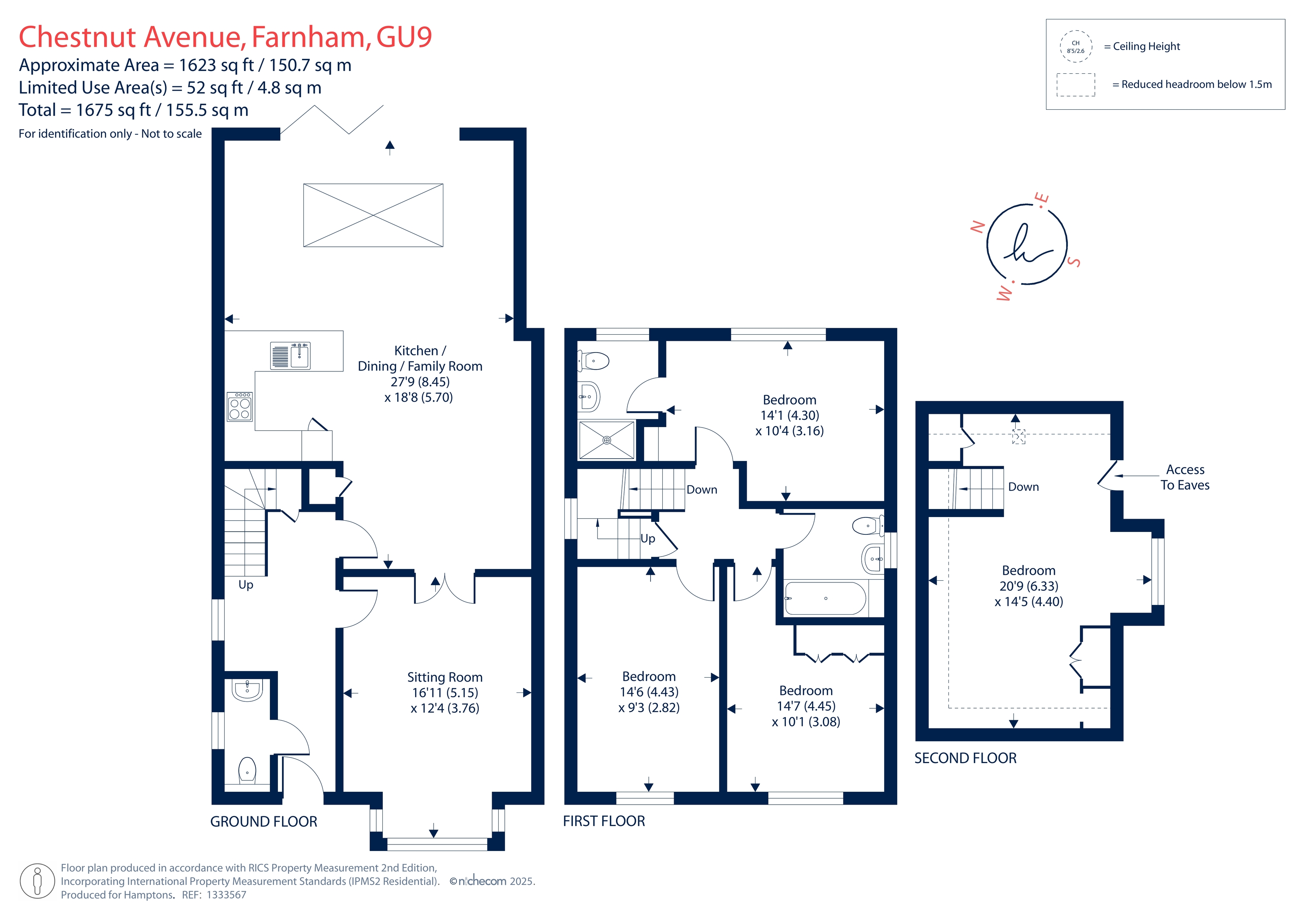 9B, Chestnut Avenue, Farnham floorplan