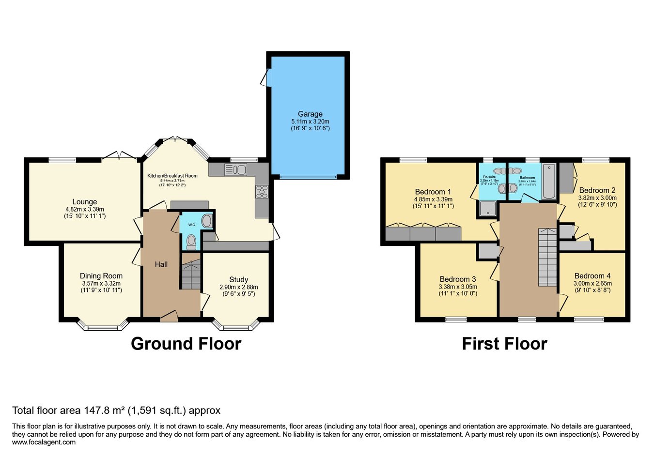 1, Major Haddock Close, Royston floorplan