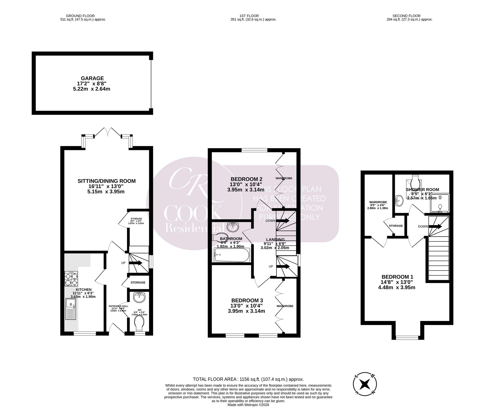 15 Wharfdale Square, Cheltenham floorplan