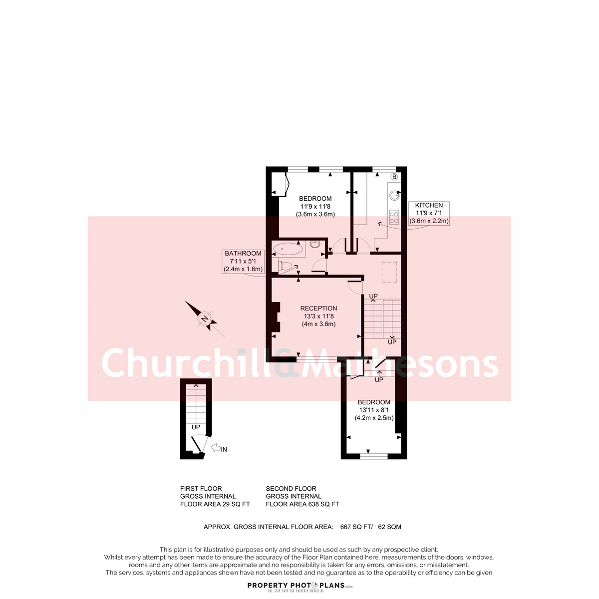 Flat Flat 3, 1, Alfred Road, Acton floorplan