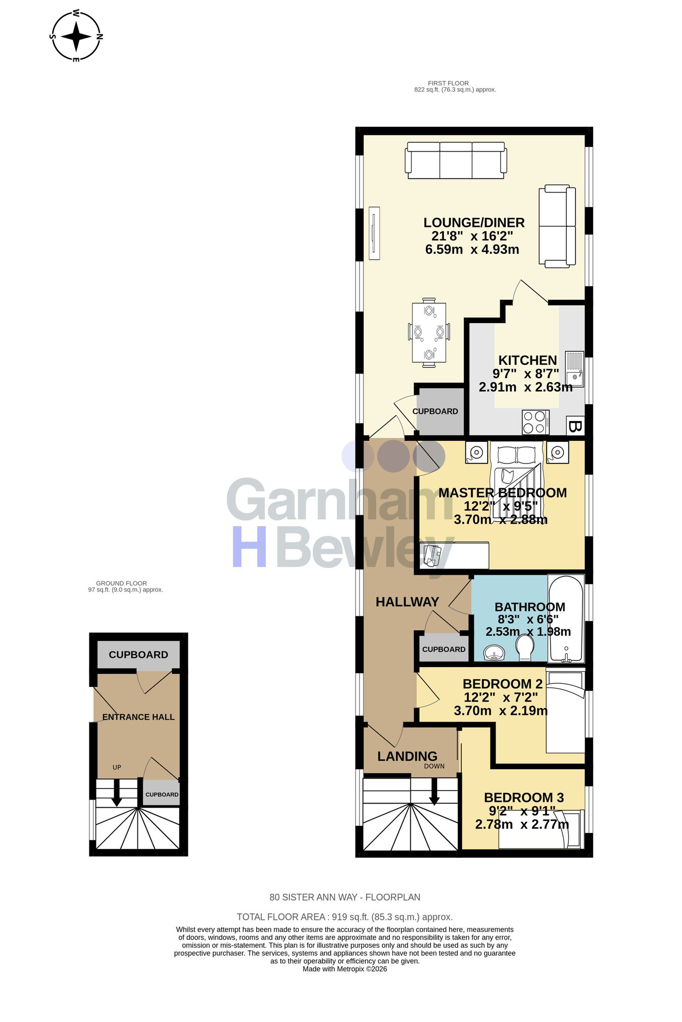 80, Sister Ann Way, East Grinstead floorplan
