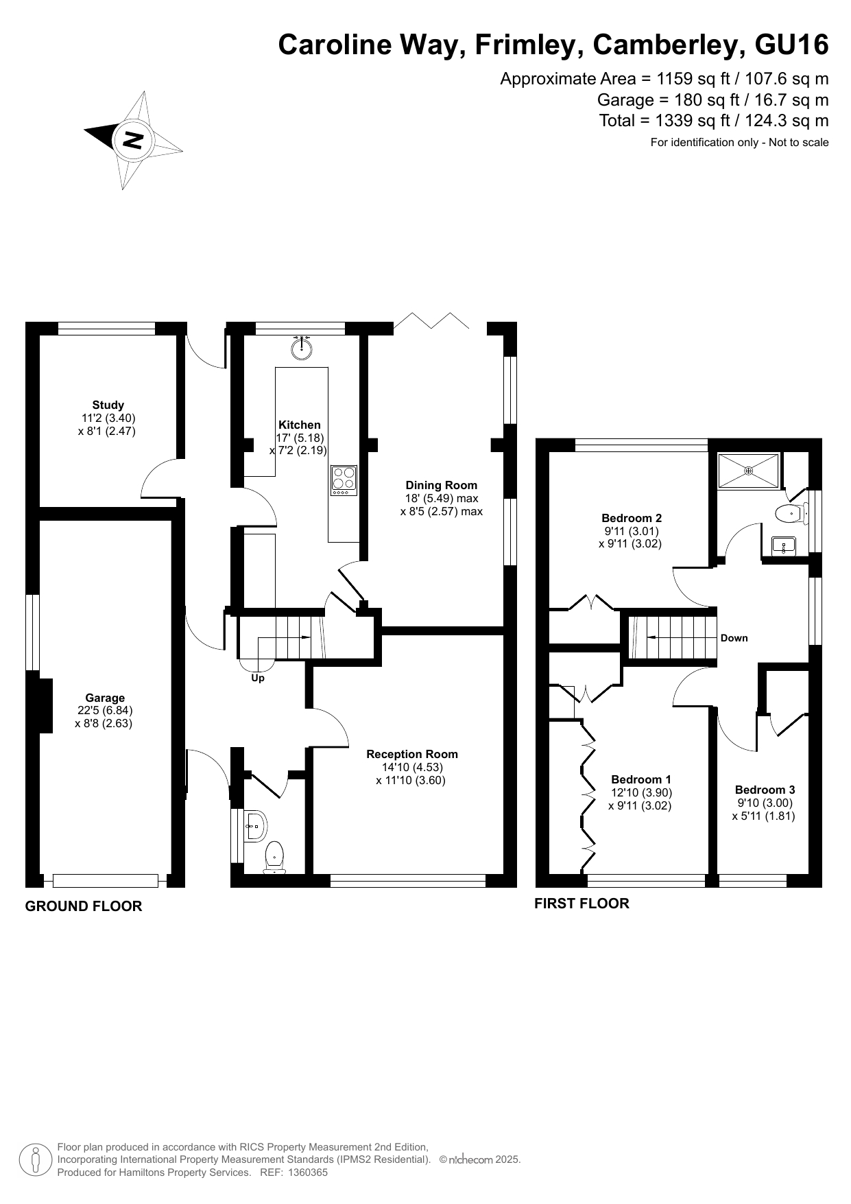 5, Caroline Way, Camberley floorplan