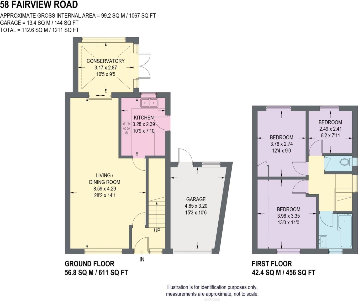 58, Fair View Road, Dronfield floorplan