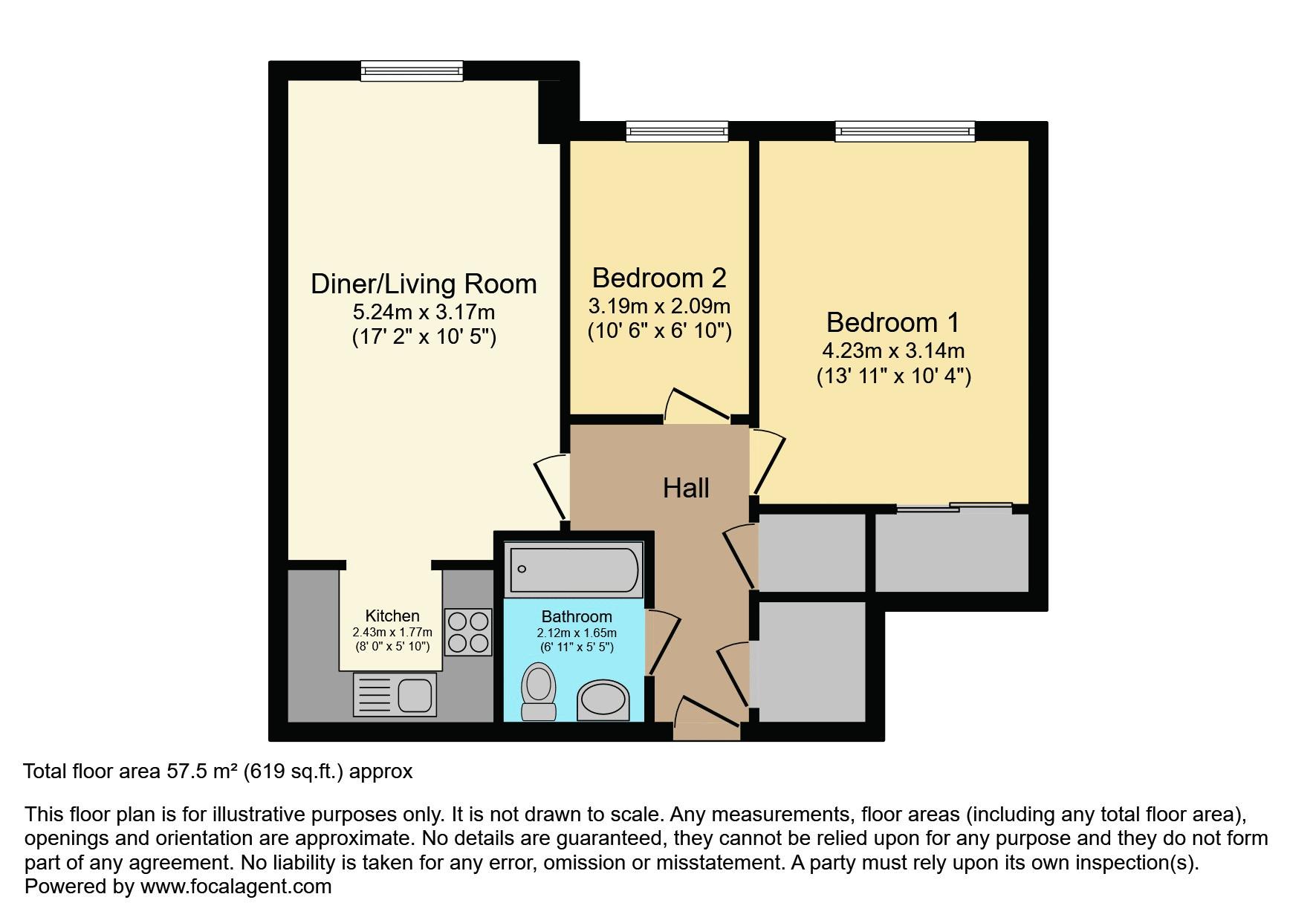 2 bed flat for sale in Cromwell Lodge, Barking IG11 66548323 Zoopla