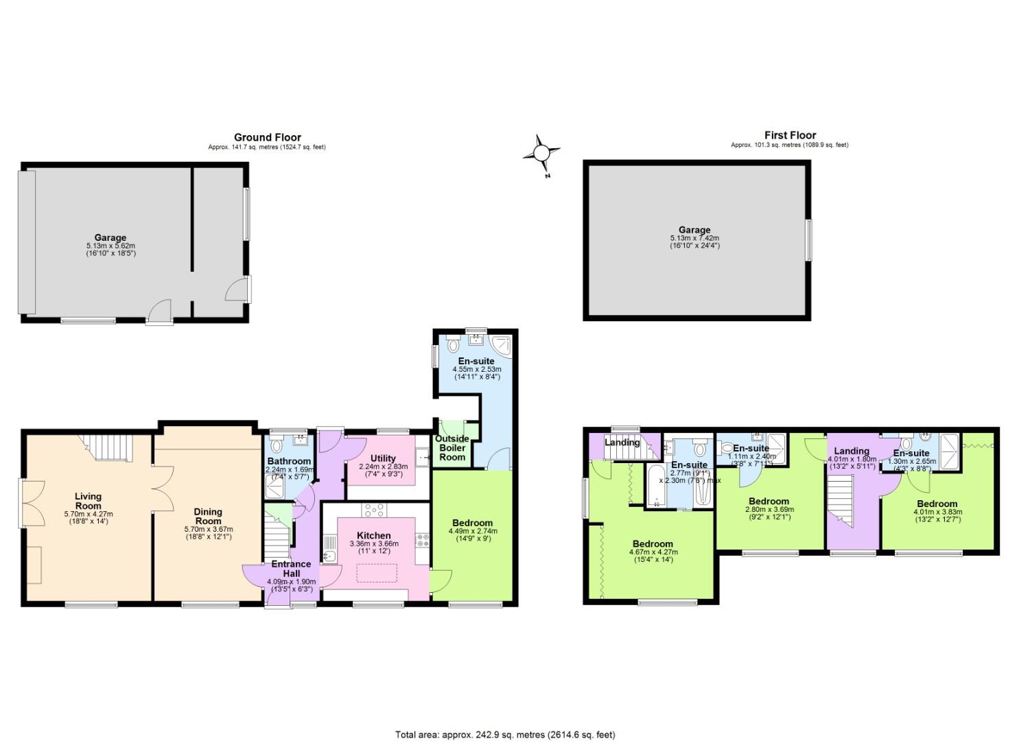 Arlick Bungalow, York Close, Swadlincote floorplan